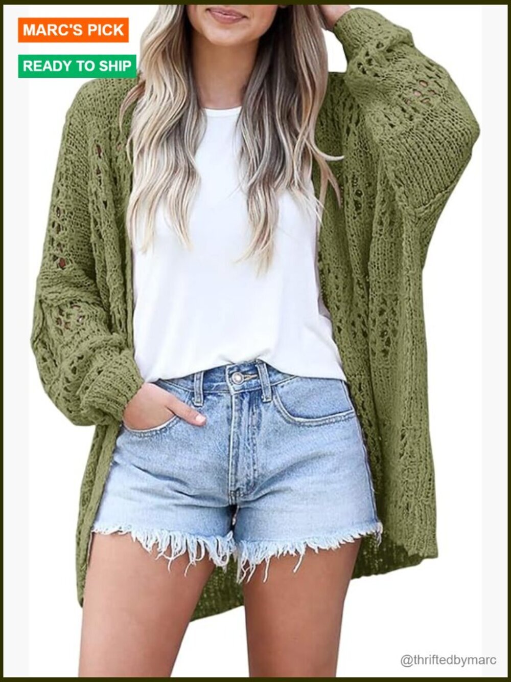 Crochet Cardigan Kimono Boho Long Sleeve Lightweight Oversized Open Front Knit